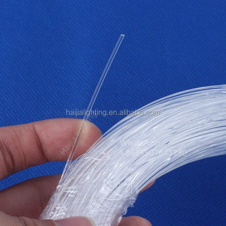 Zhongshan Factory Good Light Conduction Transparency Smooth Plastic Optical Fiber Roll for Lighting