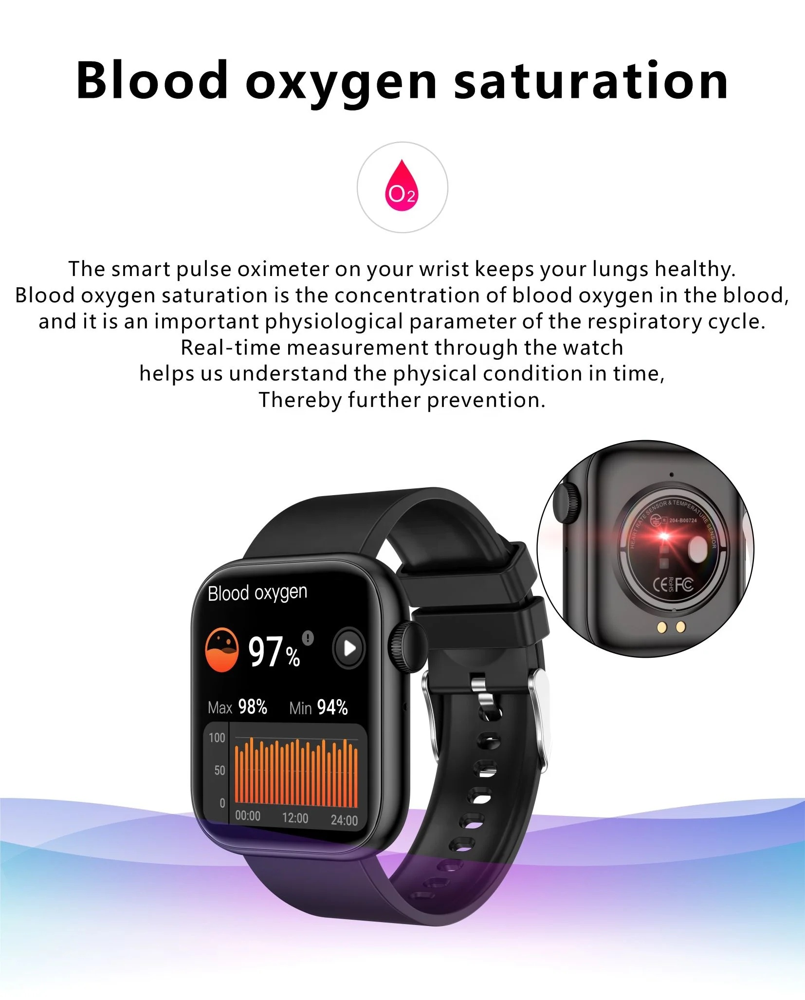 New Arrival Smartwatch QX7  Blood Oxygen Heart Rate Smart Bracelet Waterproof Sport Fitness Smart Watch for Android IOS