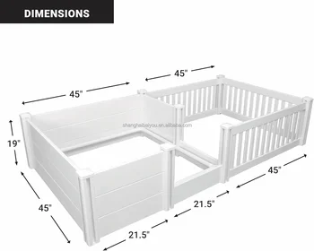 Whelp Ing Box for Dogs Dog Whelp Ing Pen with Removable Doors Puppy Playpen for Indoors Newborn Puppy Supplies & Essentials