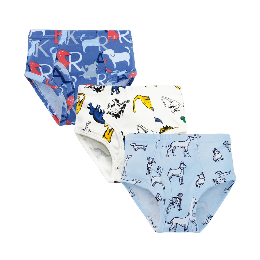 BOOPH Toddler Underwear Cotton Dinosaur Truck Little Boys Briefs