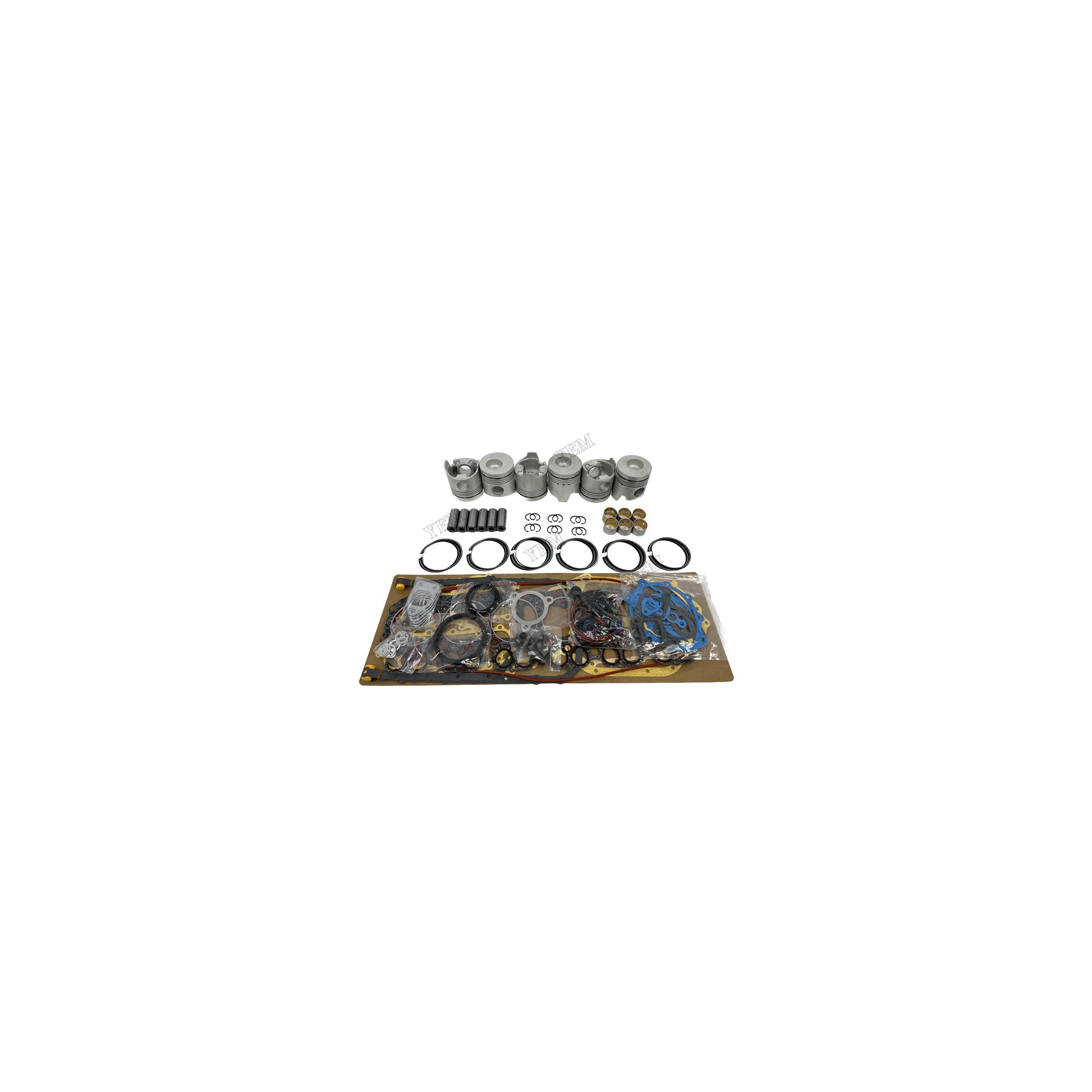 H07C Rebuild Kit With Piston Ring Cylinder Gaskets Piston Fits for Hino Genuine Engine Parts