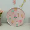 Pink 9inch paper plate*8pcs