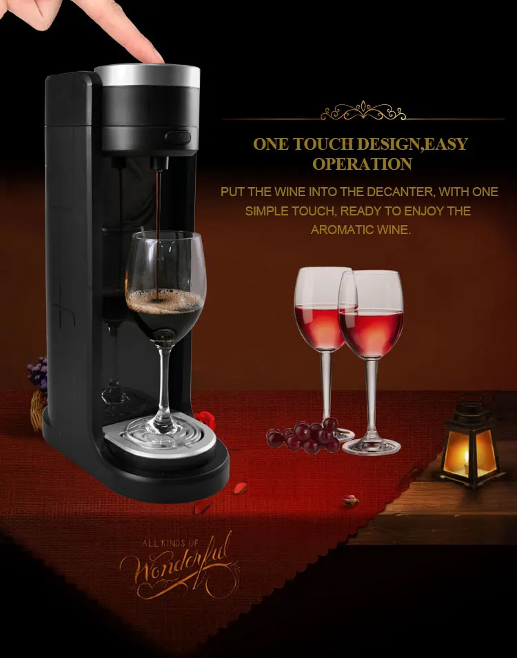 Electric Wine Aerator Dispenser with Cooling Cup to Keep the Wine Cool at High Efficiency and Low Coast for Party and Home details