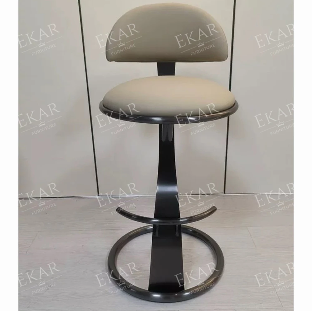 New modern design style metal bar stool living room leisure chair supplier