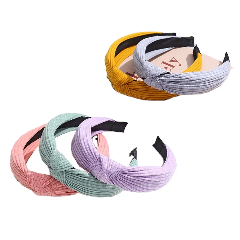 Winter New Style Knitted Hair Hoop Lady Cloth Art Cross Tie Head Hoop Face Band  Hair Band Wholesale - Buy Hairband Wholesale,Knit Hairband,Winter Hairband  Wholesale Product on 