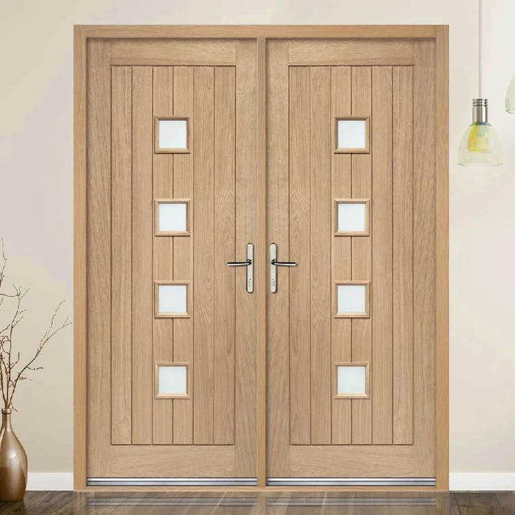 VDomDoors Ballucio 34.15'' x 79.2'' Wood Front Entry Doors