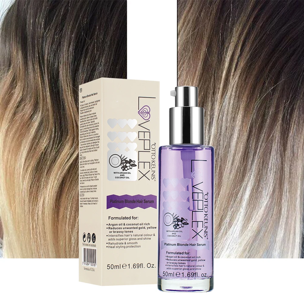 Cosmetics Argan Oil Ultra Lightweight Control and Hair Shine Treatment Blonde Hair Serum