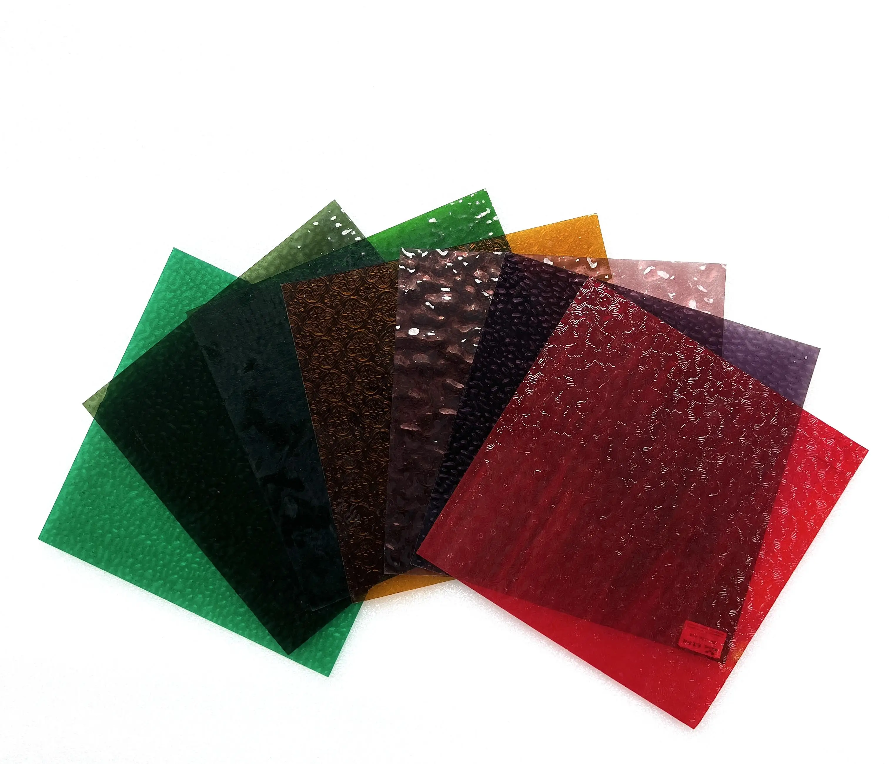 Factory Sale Customized Decorative Painted Texture Glass Tiffany Large Mica Stained Glass Sheet