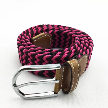 Customized Wholesale High Quality Polyester Elastic Braided Stretch Belt