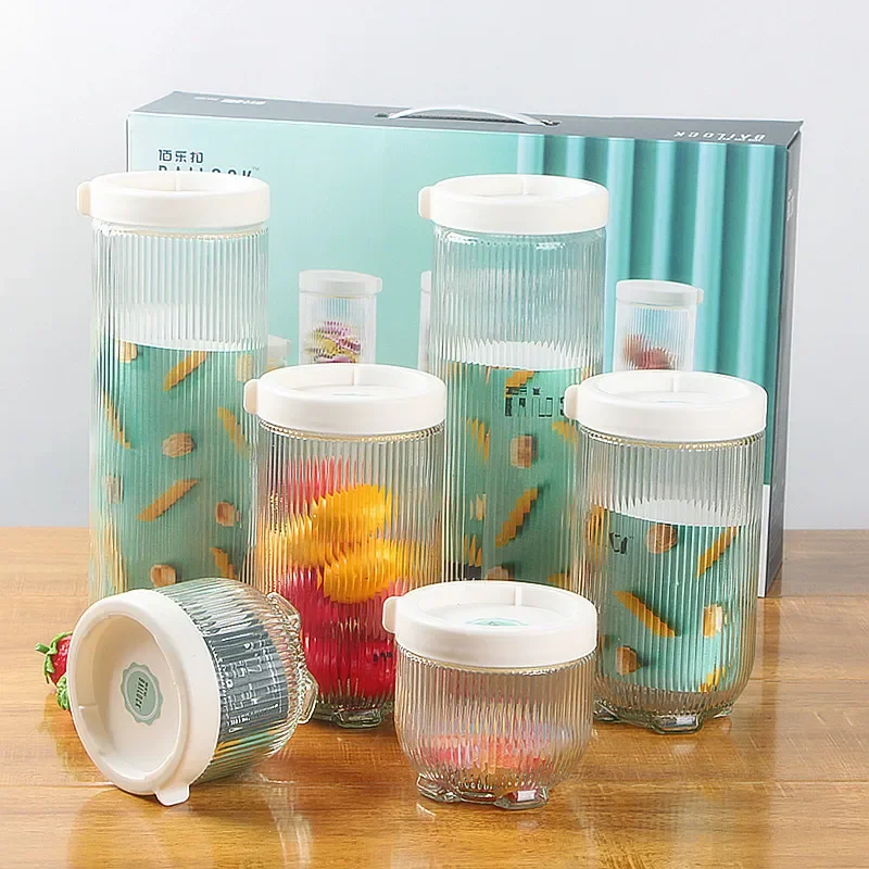 Buy Wholesale China Glass Canisters Glass Jars Set Spice Jars With