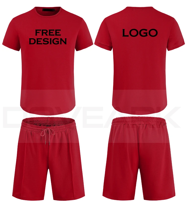Wholesale Summer New Men Casual Shorts Sets Short Sleeve T Shirt Shorts ...