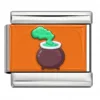 Cauldron sticker Steel tone
