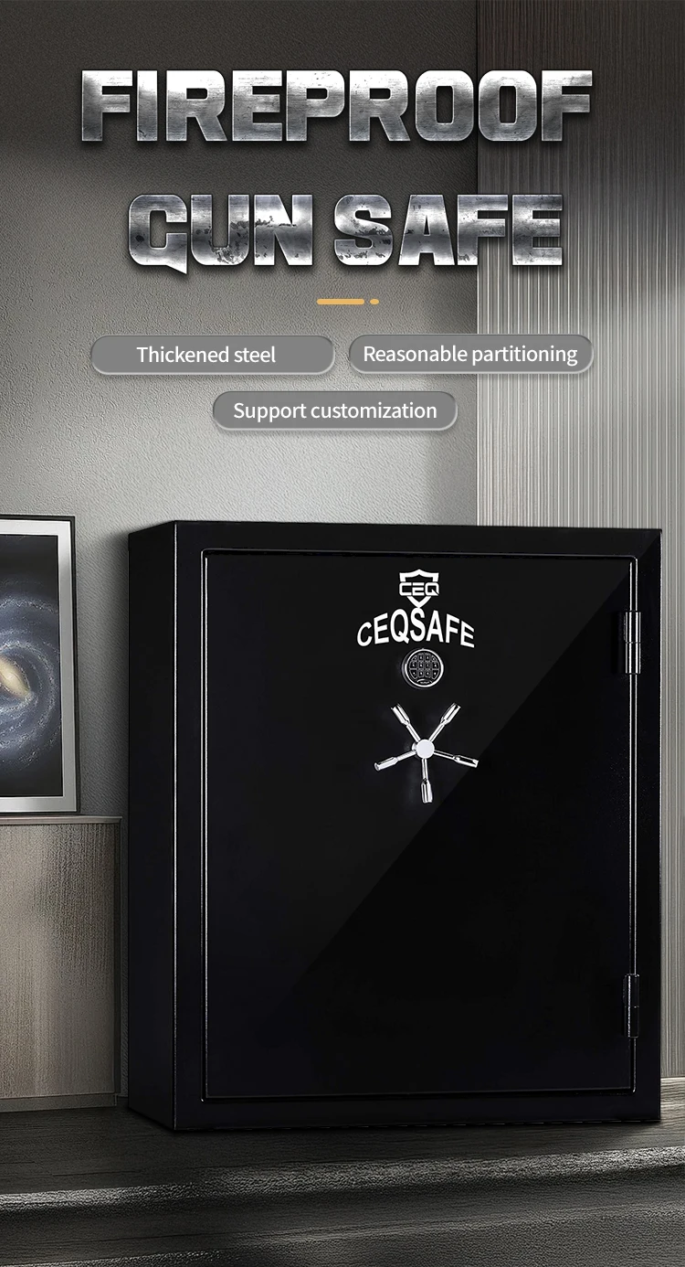 CEQSAFE Direct Sale High Quality Personal Cheap Fireproof Gun Cabinet Safe Box details