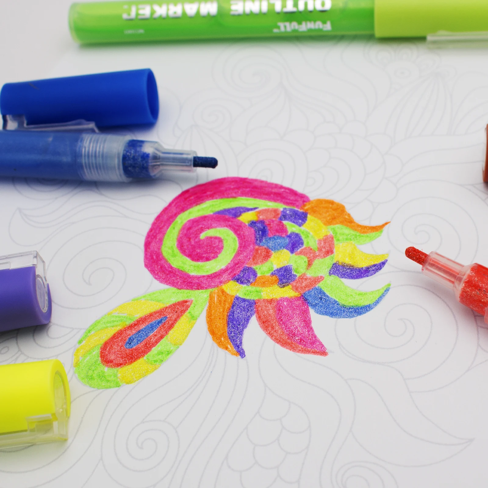 Набор из 12 очень тонких акриловых маркеров 0 7 мм художественные ручки с видов цветов тонким кончиком набор