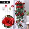 Tenture murale rose rouge 0100