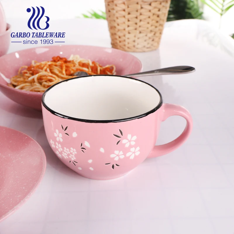 4er-Set Keramik-Saucenschalen – Sakura-förmig, Rosa, 8,4 Cm Durchmesser | Für Sushi, Dip, Gewürze, Snacks