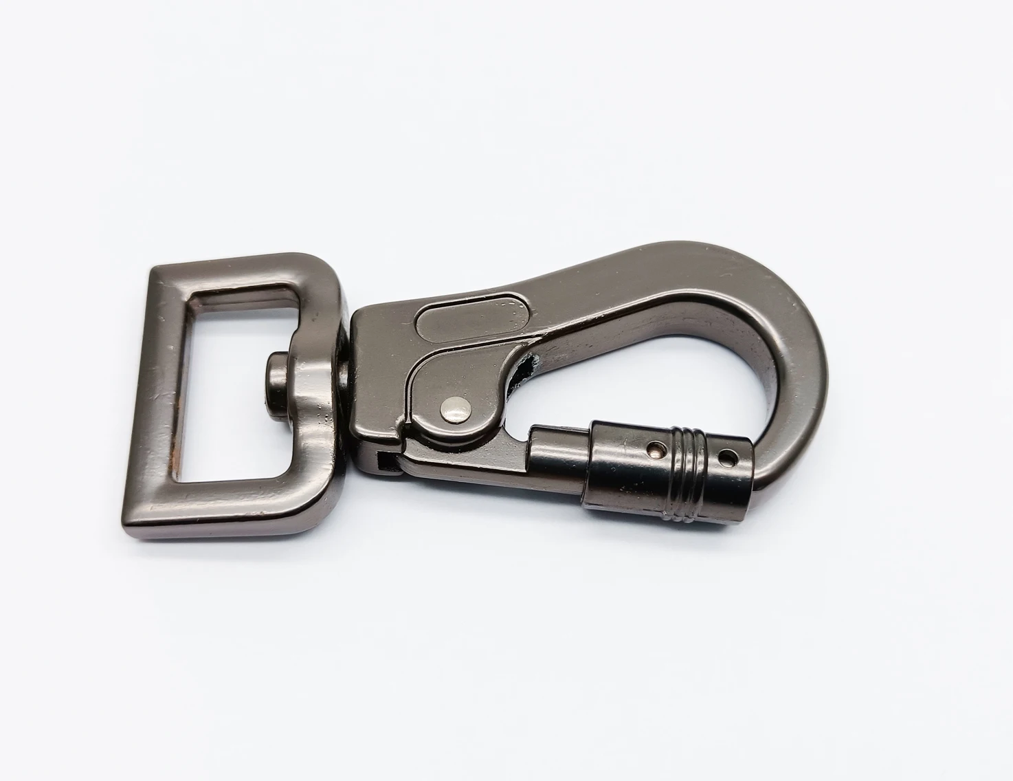 Swivel Snap Hook Dog Leash Practical Strap Screw Buckle Metal Snap Hooks Keychain High Quality Locking Carabiner