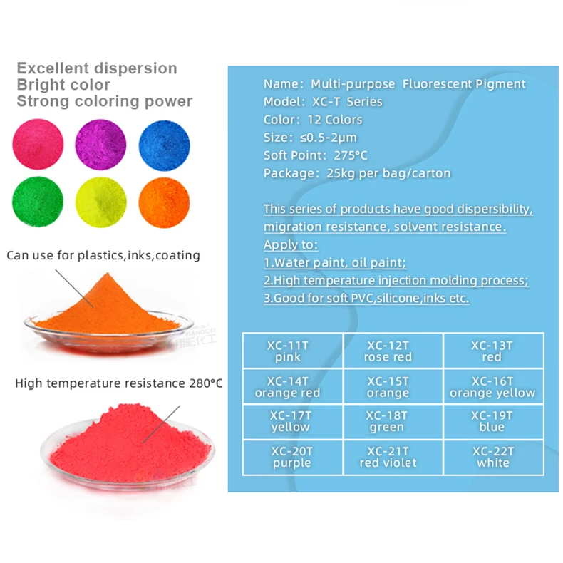 12 Colors Daylight Fluorescent Powder Neon Pigment