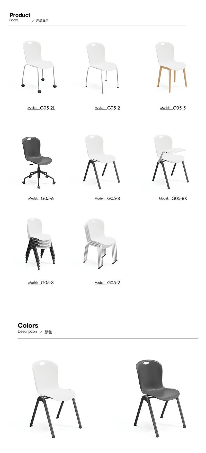 product factory direct sale metal frame desk chair office chair for meeting room visitor chair office office furniture-100