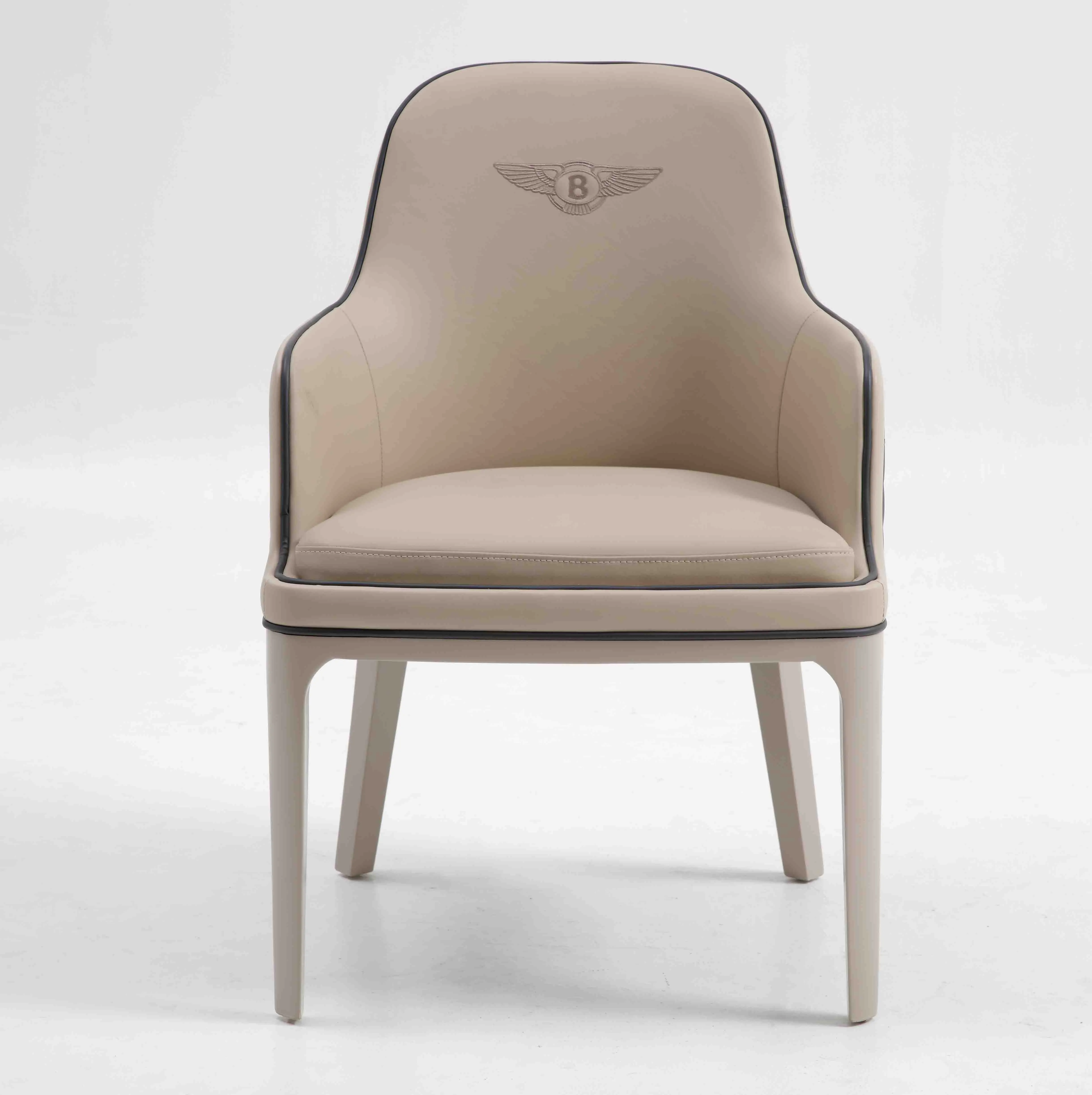 靠背印花图案现代豪华皮革法式织物装饰当代高背扶手椅和口音椅子