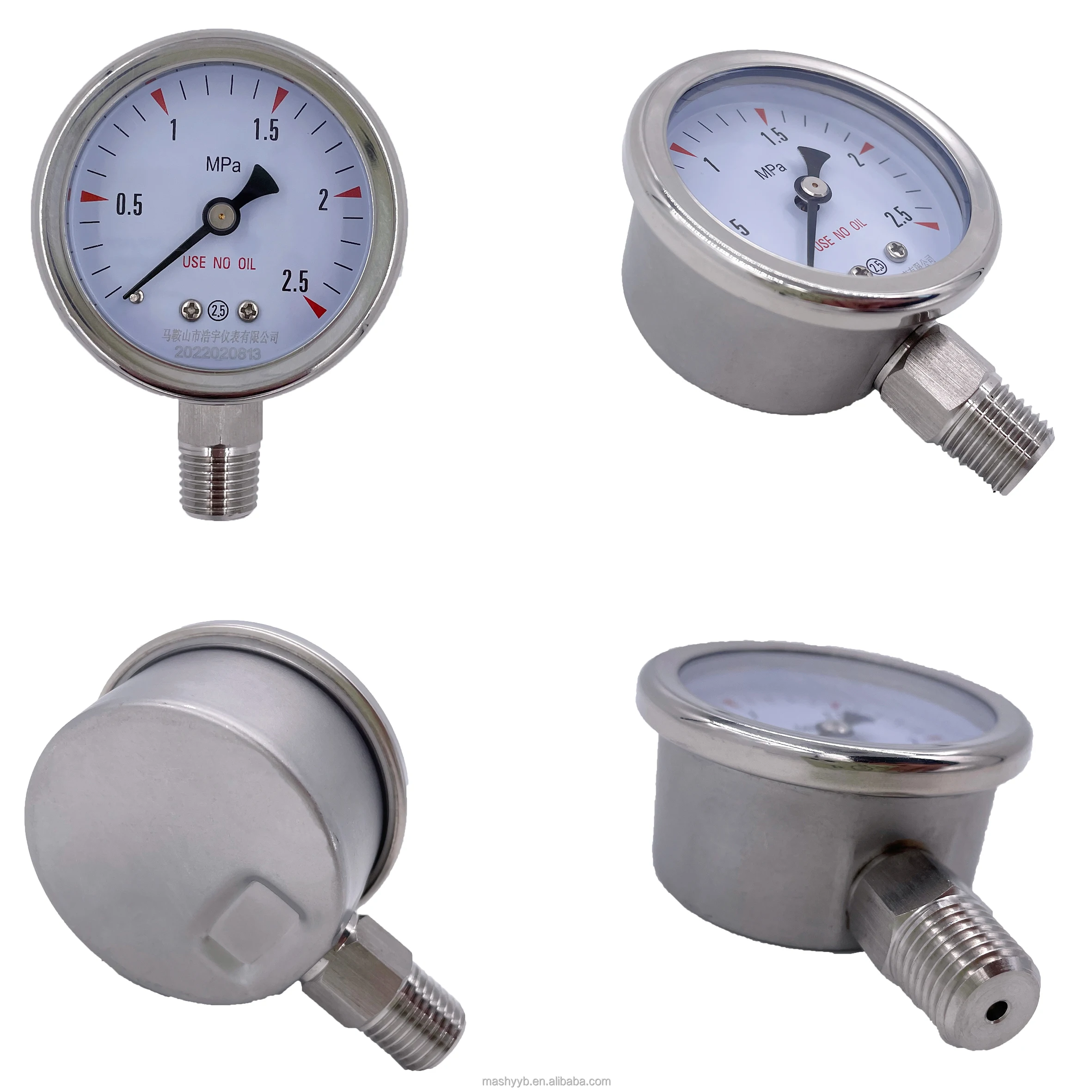 Wika Pressure Gauge En 837 1 With Bspt Thread Buy Wika Pressure Gauge