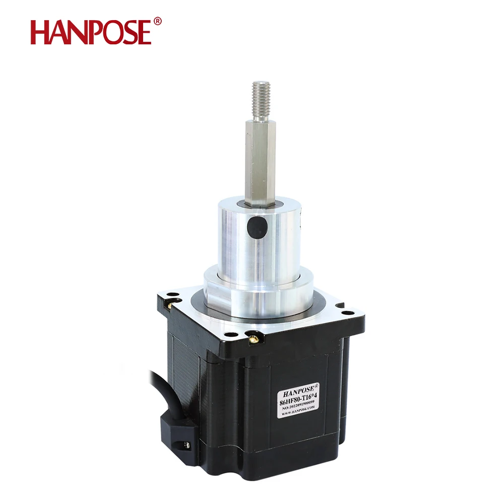 HANPOSE 86 Fixed Axis Ball Screw Stepper Motor 86HF80-T16/4/8/28/42/57/86*4 6A 1.8 ° 1.5v Nema34 Stepper Motor