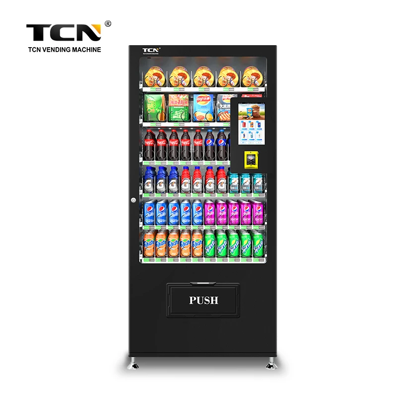 TCN Snack Vending Machine Small Business Machine Ideas Slim Cashless Vending Machine With QR Code for Southeast Asia