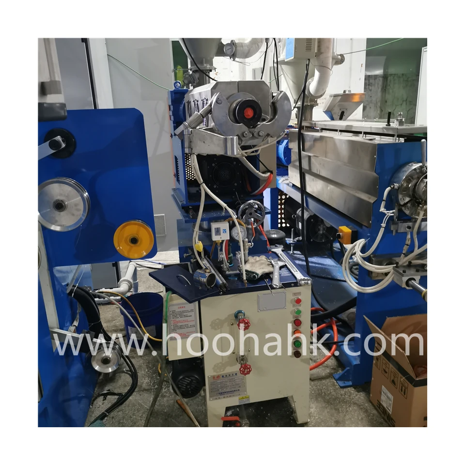 Cat7 Cat8 Network Cable Extrusion Machine With Drawing High Speed Lan Cable Extrusion Machine Tandem Production Line