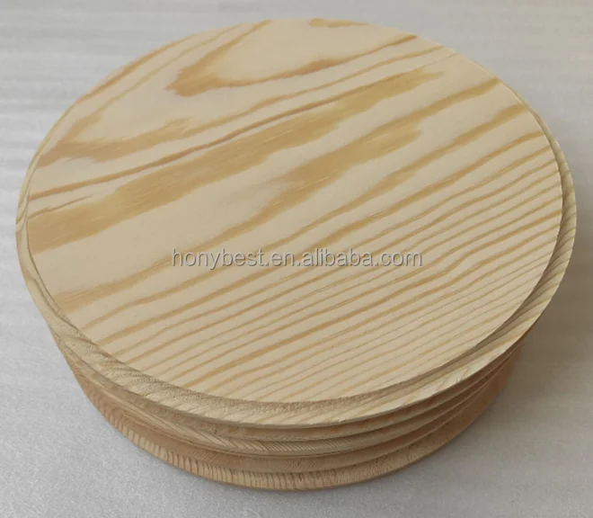 wooden round sign