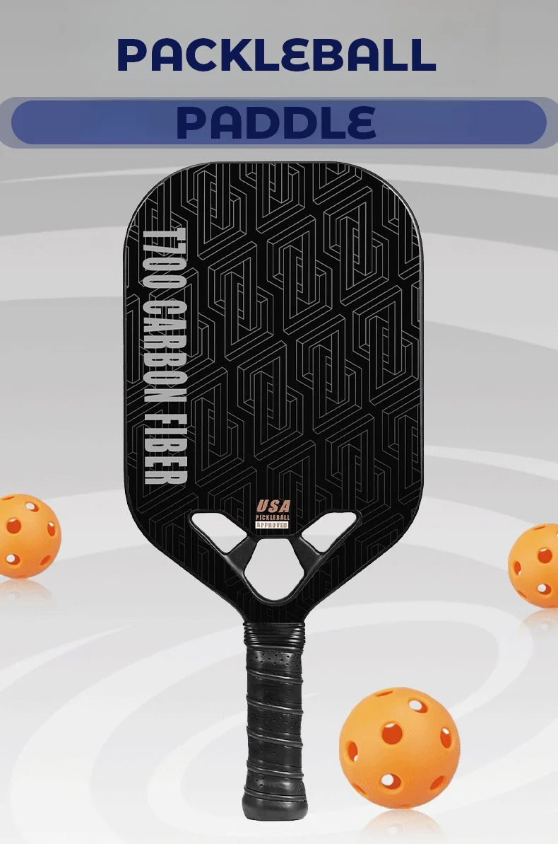 T700 Unibody Professional Custom Pickleball Paddle 16mm Carbon Fiber Thermoformed Edgeless Honeycomb for Adults Entertainment supplier