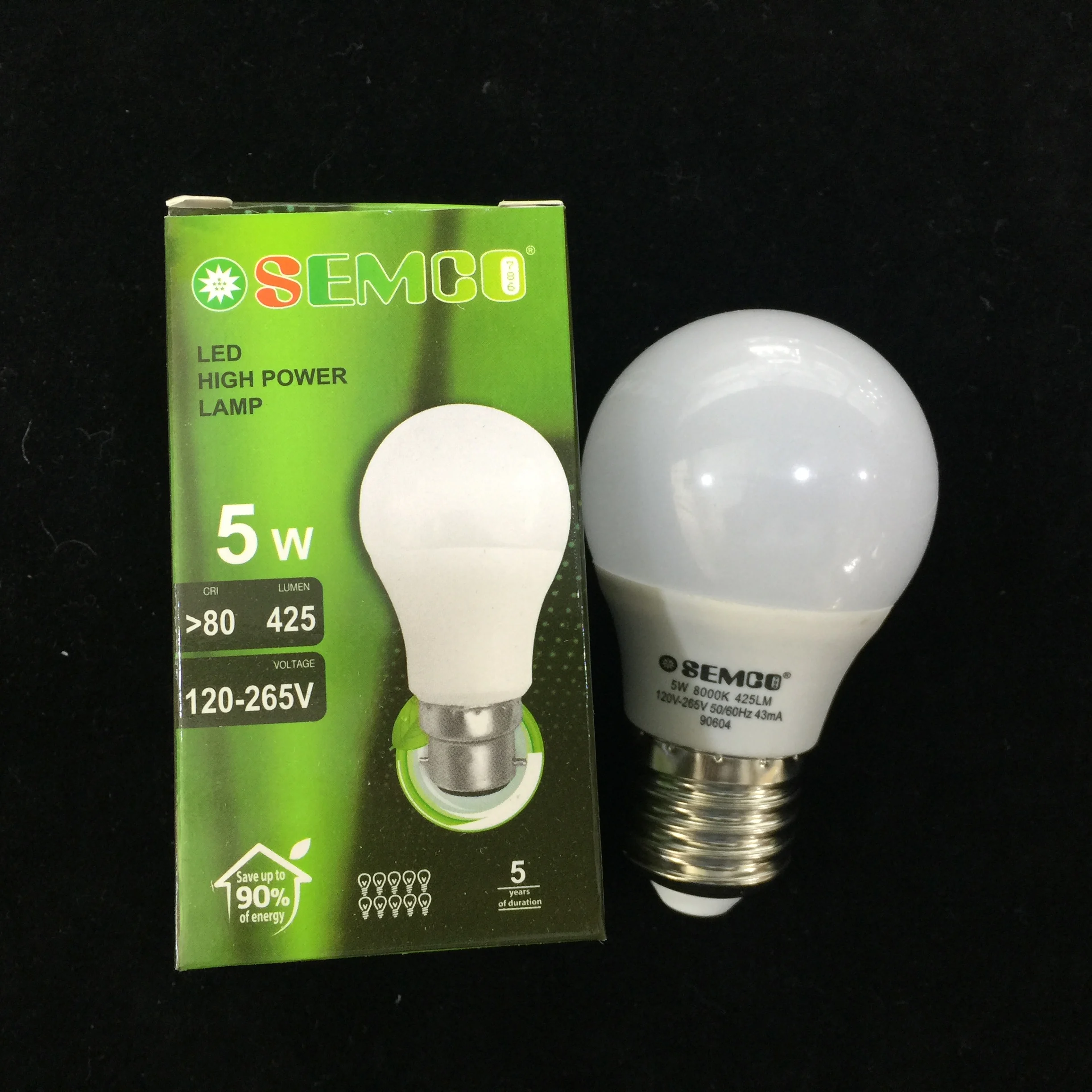 China Factory Led Light Bulb Base Led Bulb 5w 7w 9w 12w Lamp E 27 A19