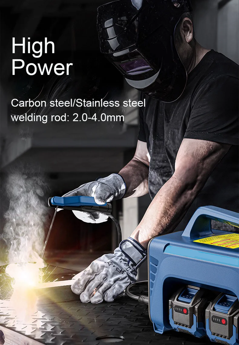 New Lithium Battery Welding Machine Rechargeable Two protection Welding Wireless Portable Battery DC Small Welding Machine
