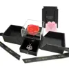 Confezione regalo con diamanti bianchi e oro rosa