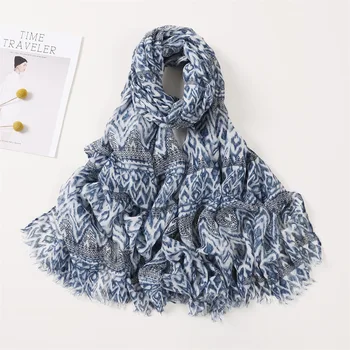 Fashionable leopard scarf for women summer custom multicolor leopard printed scarves for wholesale