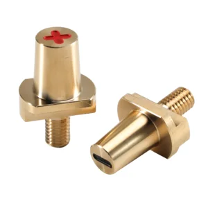 M8 to M8 Threaded Auto Car Brass Lithium Battery Charging  Post Terminal Connector Adaptor Set