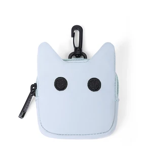 NOXXON Mini Coin Bag Custom Embroidery Small Cat Shaped Nylon Bag Cute Key Case Coin Purse for Everyday Life