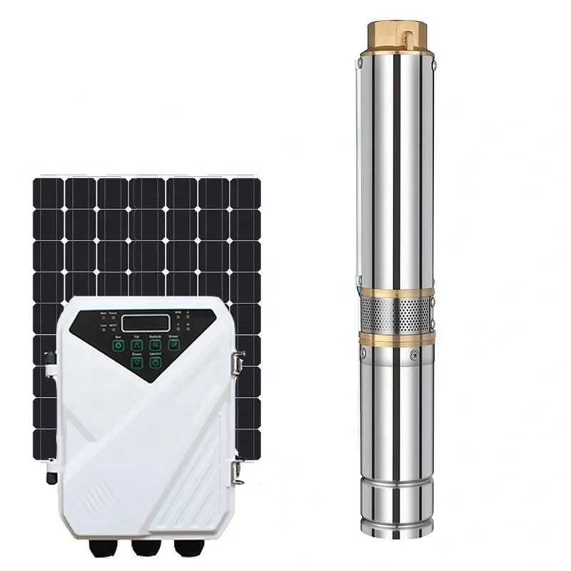Source Solar deep well submersible pump, home or farm Centrifugal pump  Drilling DC and AC solar pump system on m.alibaba.com