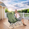 Army green high moon chair