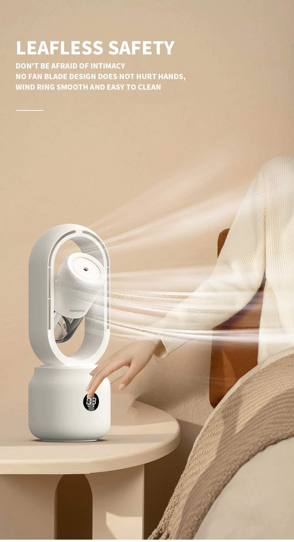 2023 New Product 350 Ml 3 in 1 Table Ultrasonic Air Humidifier with ...