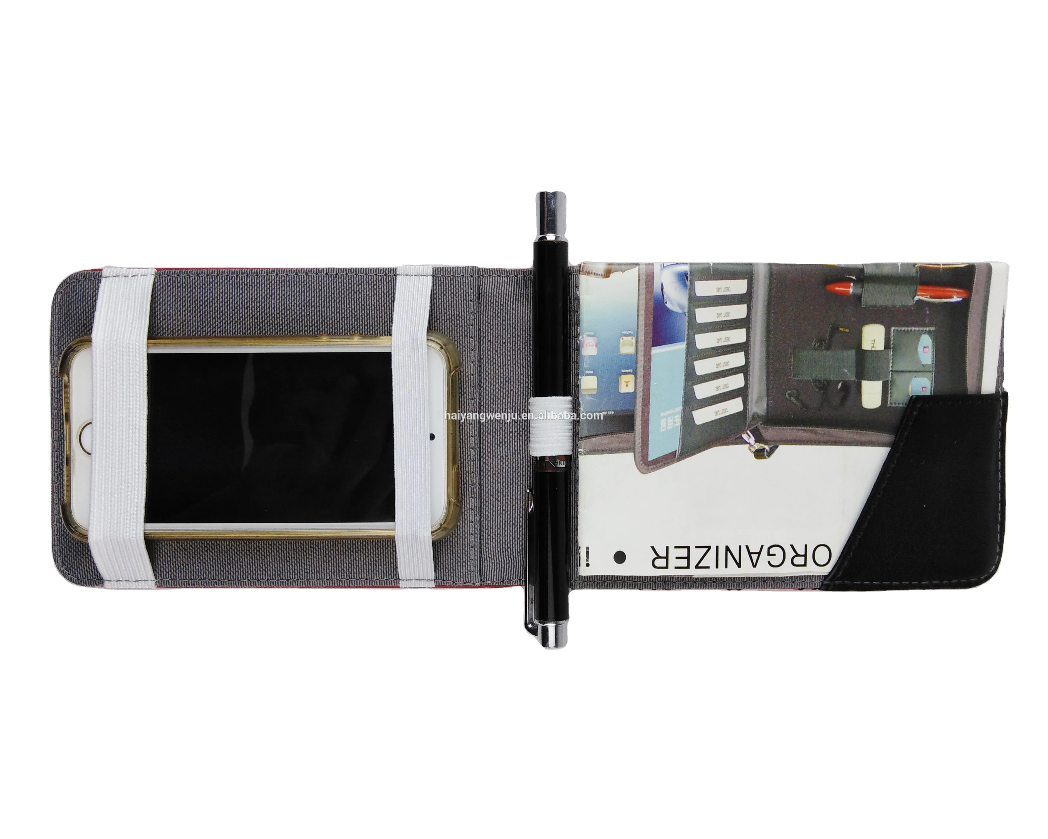 Портативный держатель для мобильного телефона из искусственной кожи с логотипом на заказ