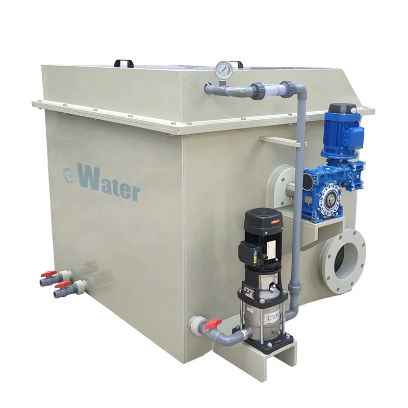 El filtro de tambor rotatorio del agua de la acuicultura para los pescados y los camarones equipa el sistema RAS