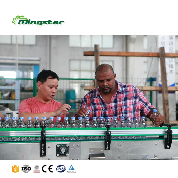 Factory Complete Machine Drinking Mineral Water Purification Washing Bottling Filling Capping Production Line for Bottling Plant