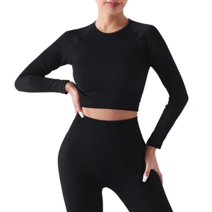 OEM Print Pattern Plus Size Gym Running Yoga Activewear Round Neck Spandex/Nylon Sports Top With High Elastic Waist 1 Piece