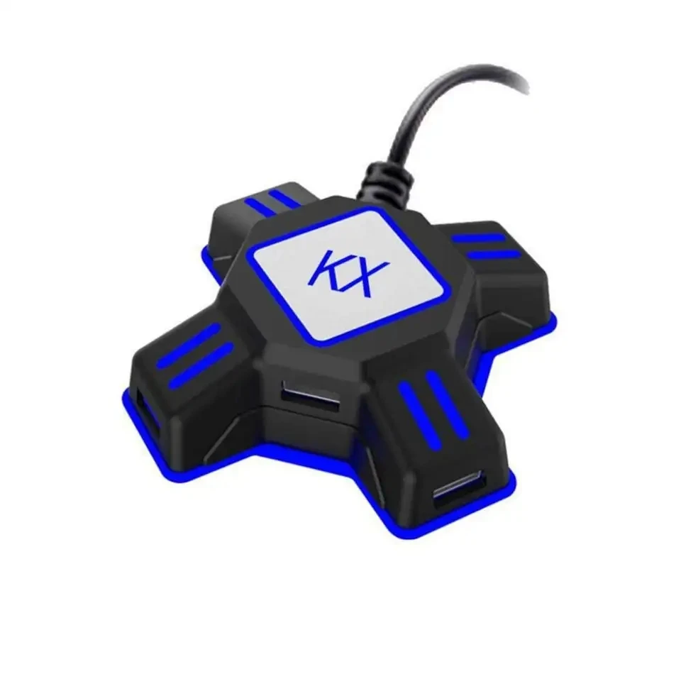 Keyboard Mouse Adapter for PS4 PS5 Controller KX USB Gamepad Adapter Converter  for Xboxes One Switch Joystick