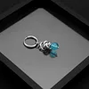 E008-Blue2 (One no ear hole earring)