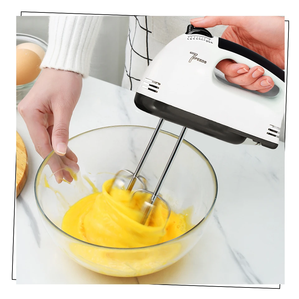 Frullino Per Uova A Spinta Manuale In Acciaio Inox - Frusta Rotante A Molla, Per Sbattere E Mescolare Senza Elettricità