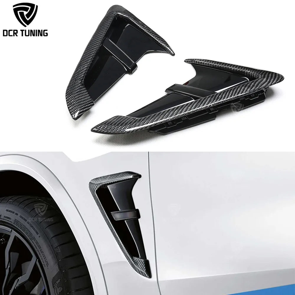 Carbon Fiber Side Fender Cover For Bmw X3 G01 X4 G02 X3m F97 X4m F98 Front  Air Vent Trim Replacement Type - Buy For Bmw G01/g02/f97/f98,Carbon Fiber 