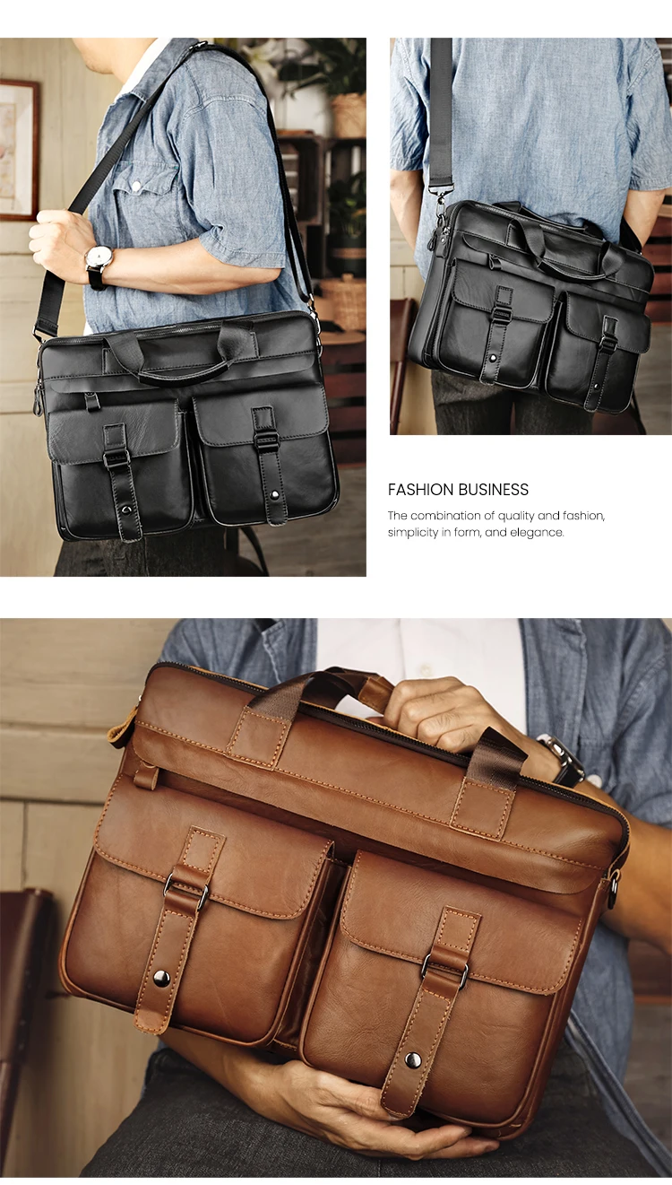 UrbanPro Genuine Leather Business Bag main image 1