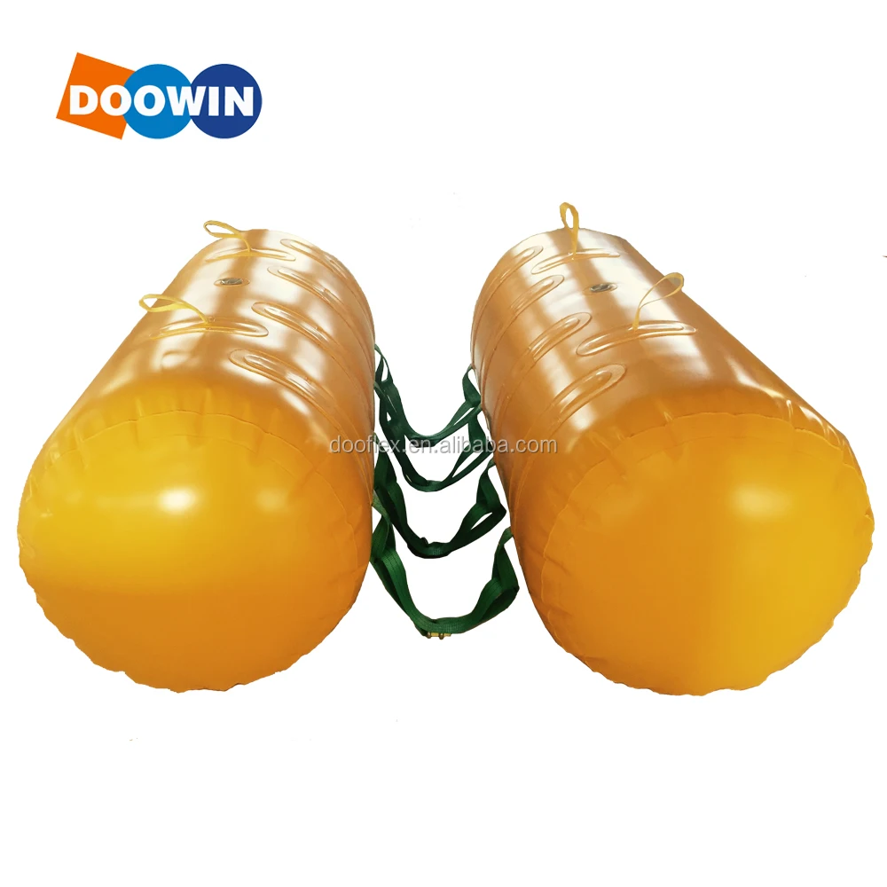 High Quality PVC Floating Pontoon Pipeline Floater Twin Inflatable Cable Floats for Pipeline Installation