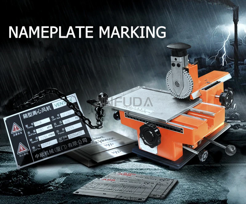 Manual Stainless Steel Aluminum Plate Embossing Machinemetal Plate